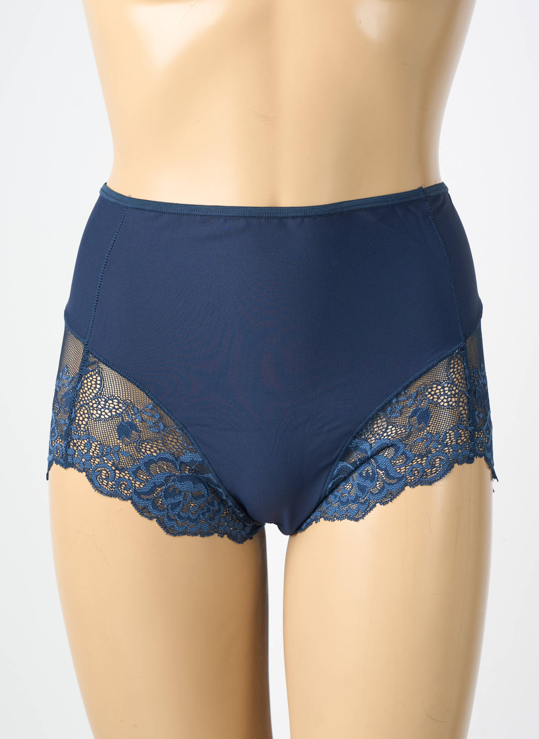 Culotte haute stretch bleu JANIRA femme