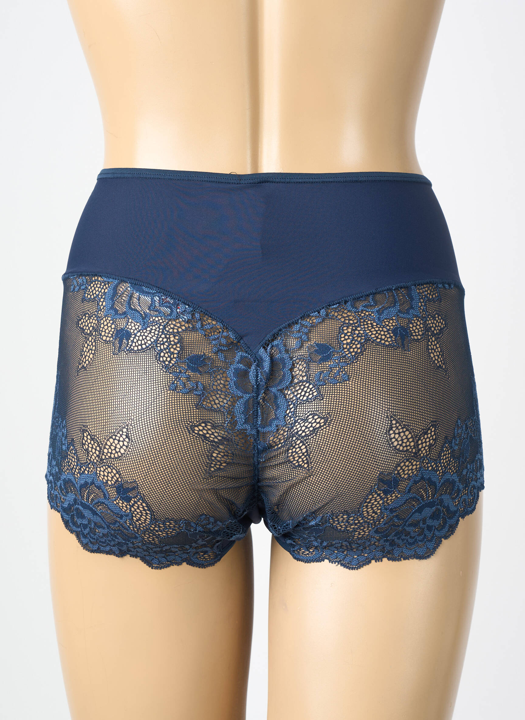 Culotte haute stretch bleu JANIRA femme