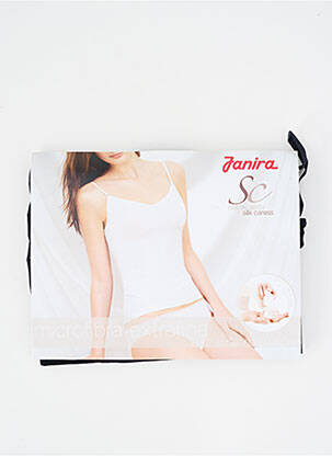 Top/caraco tissage satiné noir JANIRA femme