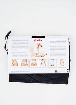 Top/caraco tissage satiné noir JANIRA femme
