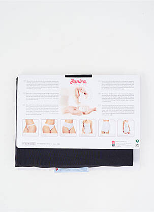 Jupon /fond de robe tissage satiné noir JANIRA femme
