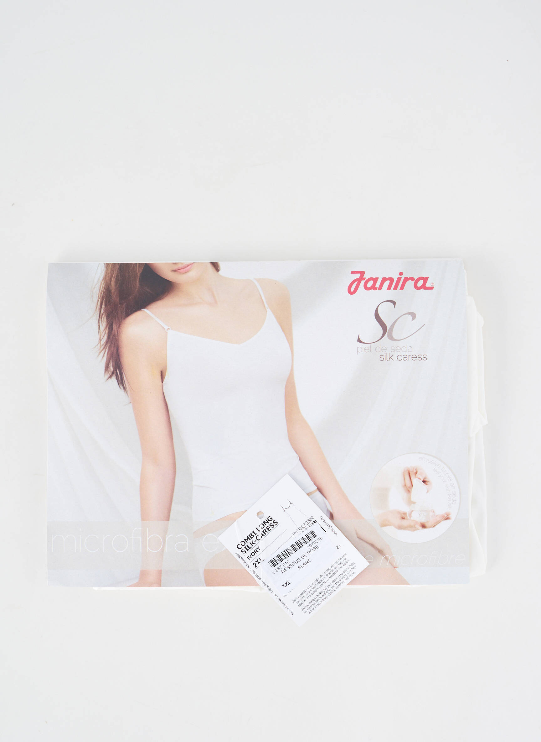 Jupon /fond de robe tissage satiné blanc JANIRA femme