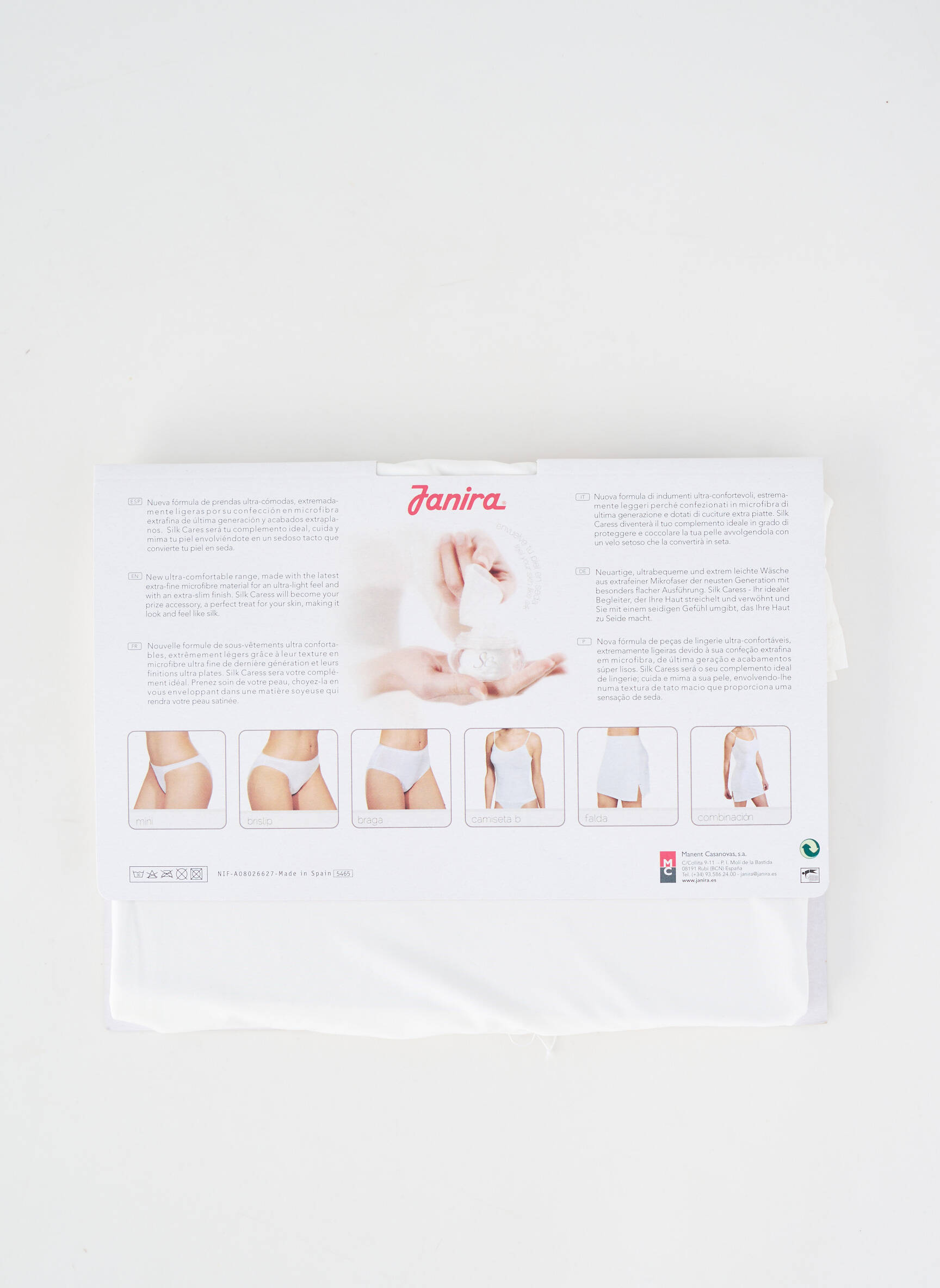 Jupon /fond de robe tissage satiné blanc JANIRA femme