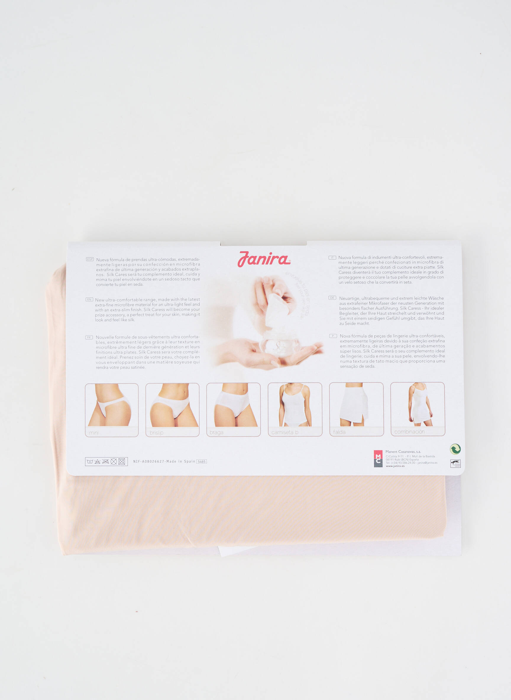 Jupon /fond de robe tissage satiné chair JANIRA femme