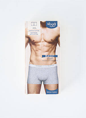 Boxer stretch gris SLOGGI homme