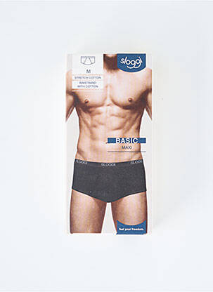 String stretch noir SLOGGI homme