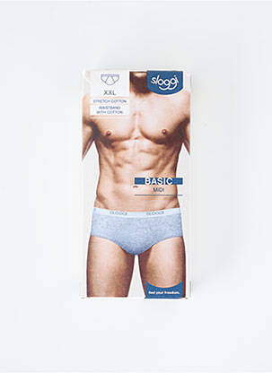 Slip stretch gris SLOGGI homme