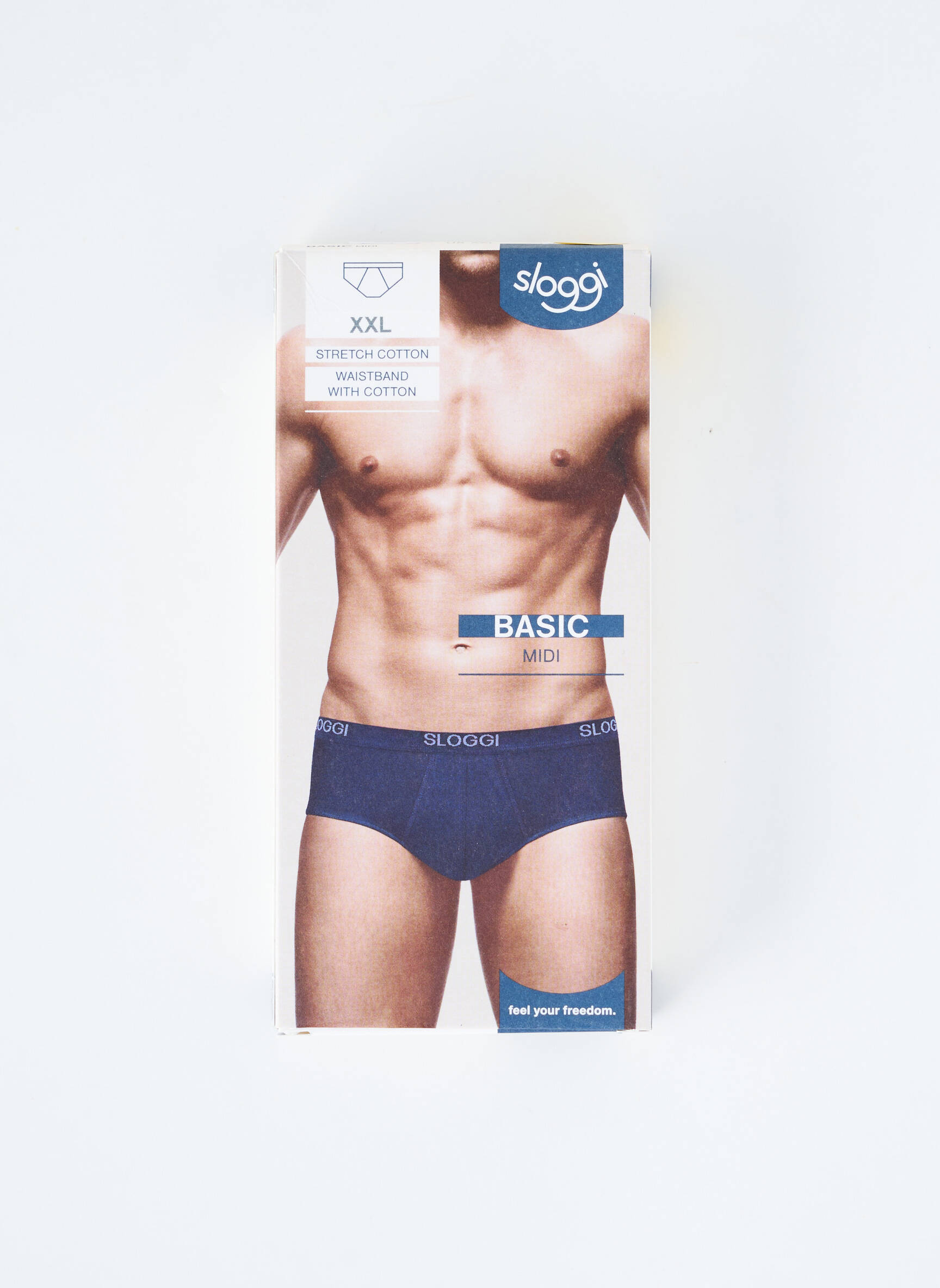 Slip tissage popeline bleu SLOGGI homme