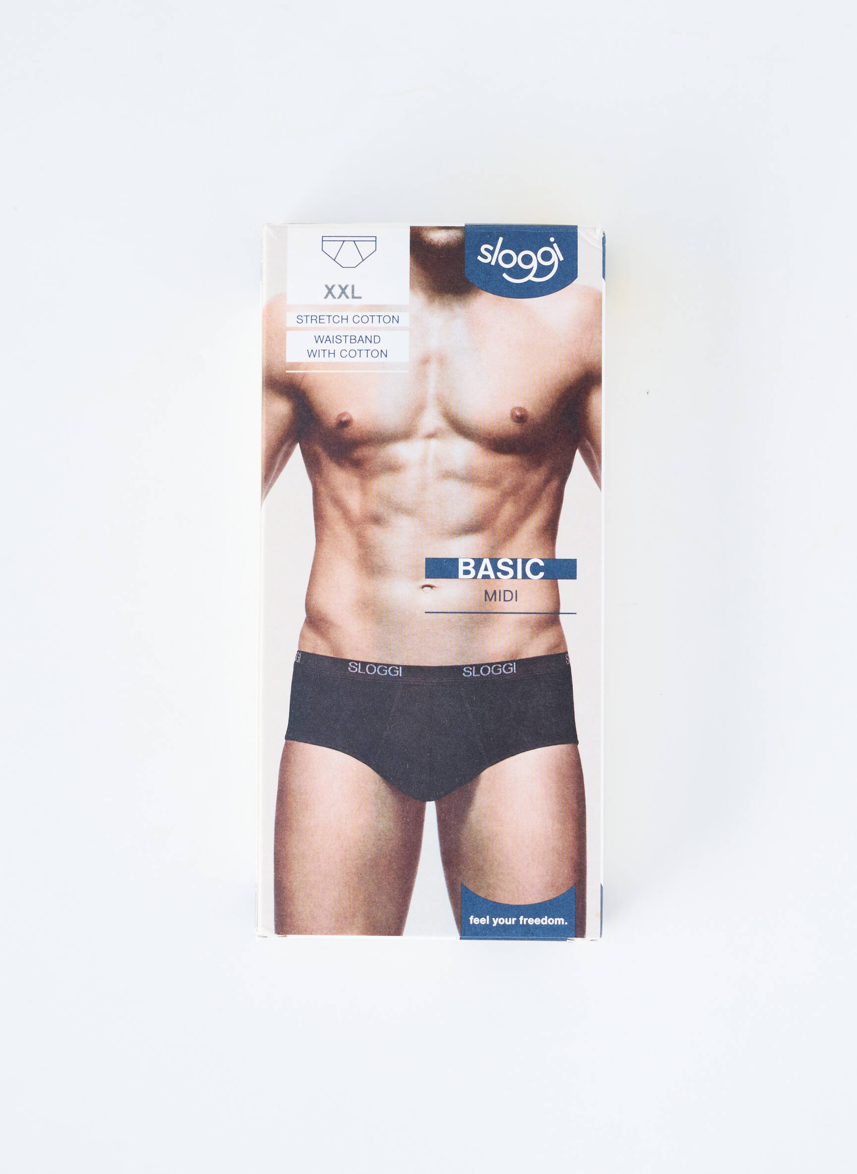 Slip tissage popeline noir SLOGGI homme