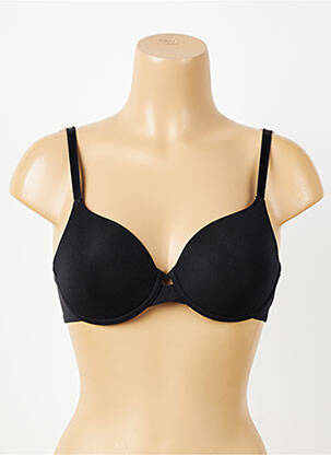 Soutien-gorge effet matière satinée haut soutien-gorge moulé noir CHANTELLE femme