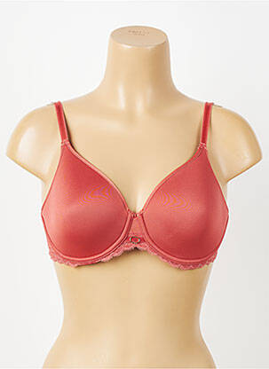 Soutien-gorge effet matière satinée haut soutien-gorge moulé orange CHANTELLE femme