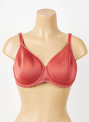 Soutien-gorge effet matière satinée haut soutien-gorge emboitant orange CHANTELLE femme