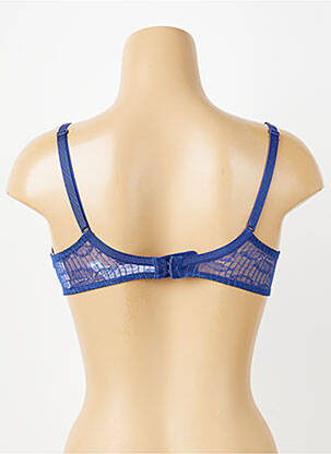 Soutien-gorge effet matière satinée haut soutien-gorge moulé bleu PASSIONATA femme