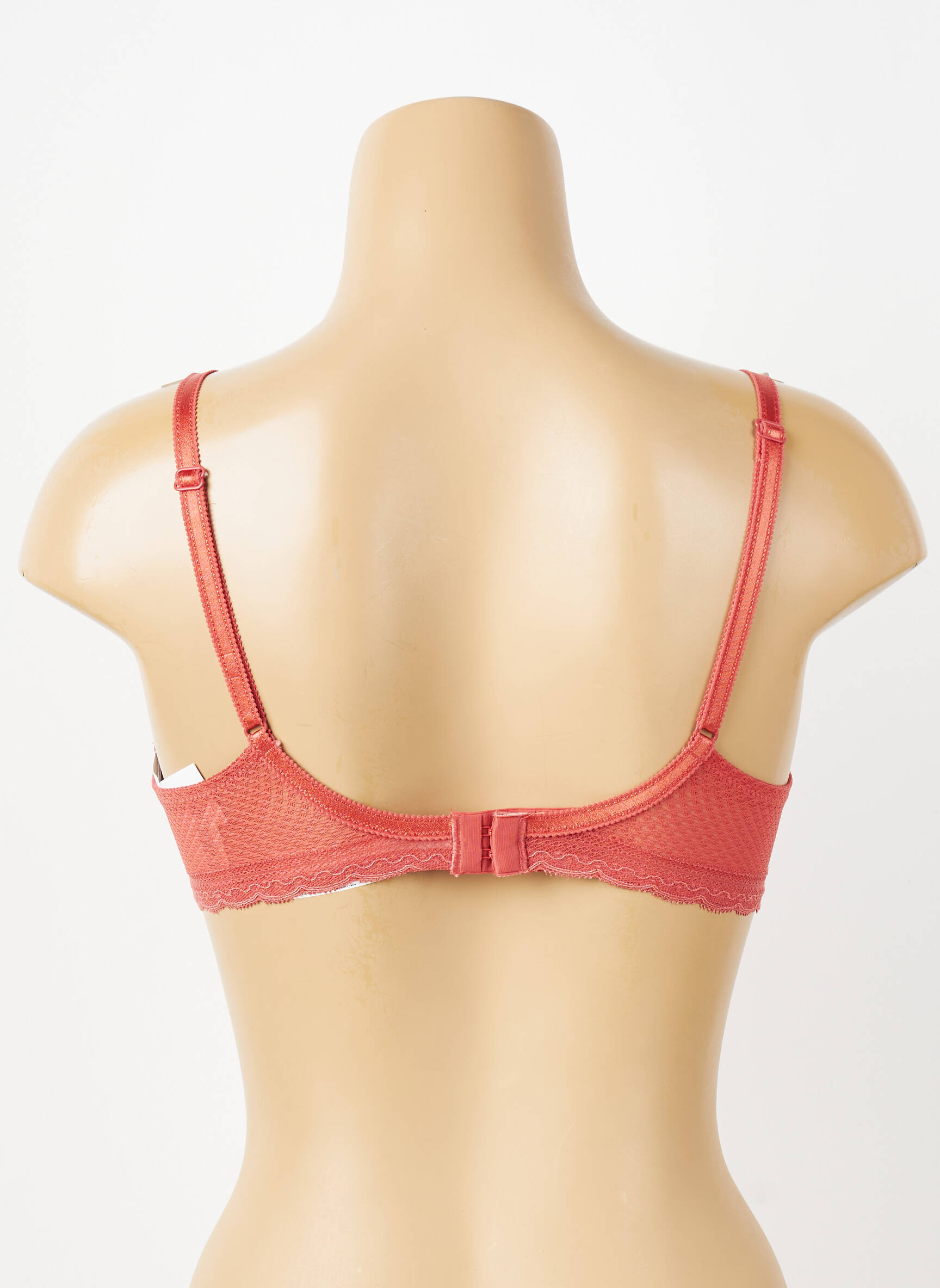 Soutien-gorge effet matière satinée haut soutien-gorge moulé orange CHANTELLE femme
