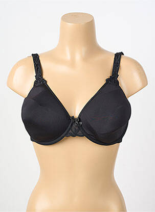 Soutien-gorge effet matière satinée haut soutien-gorge moulé noir SIMONE PERELE femme