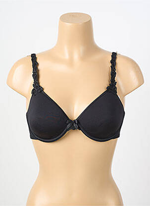 Soutien-gorge effet matière satinée haut soutien-gorge moulé noir SIMONE PERELE femme