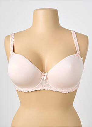 Soutien-gorge effet matière satinée haut soutien-gorge moulé rose SIMONE PERELE femme