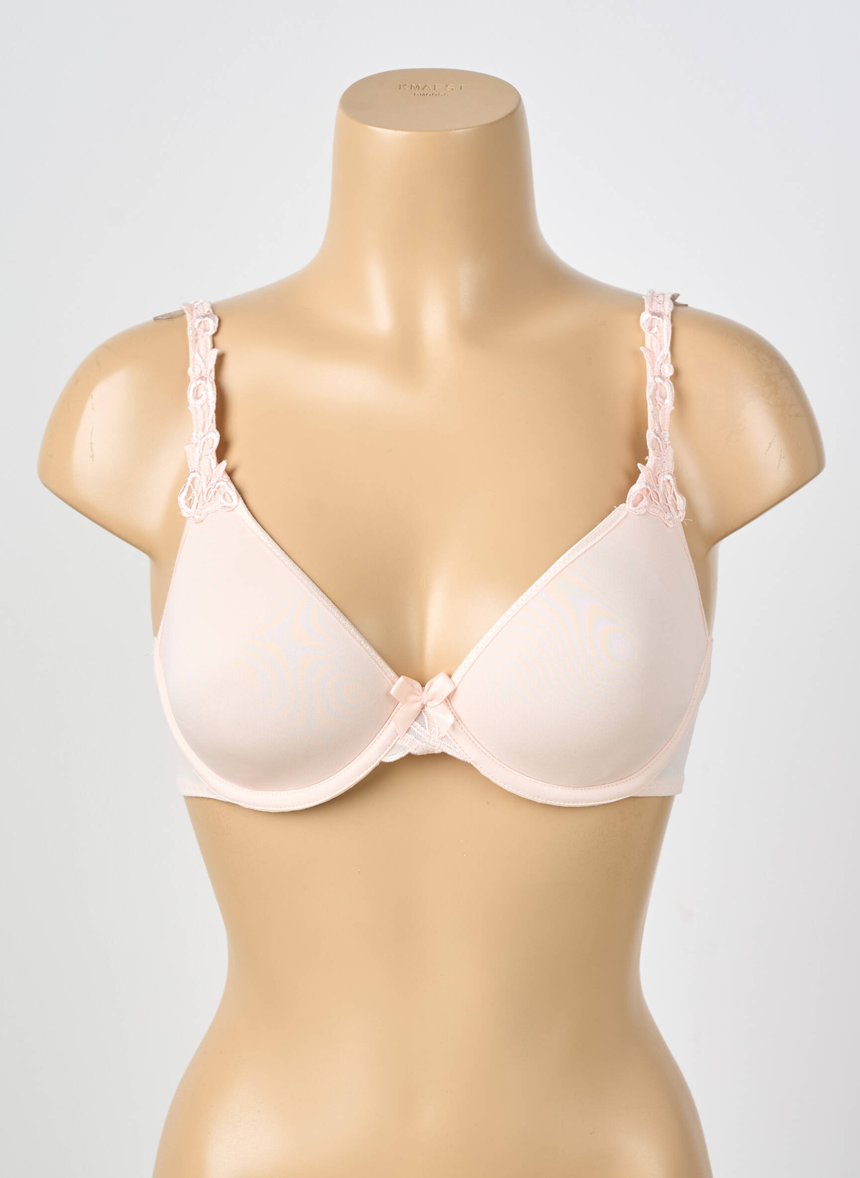 Soutien-gorge effet matière satinée haut soutien-gorge moulé rose SIMONE PERELE femme
