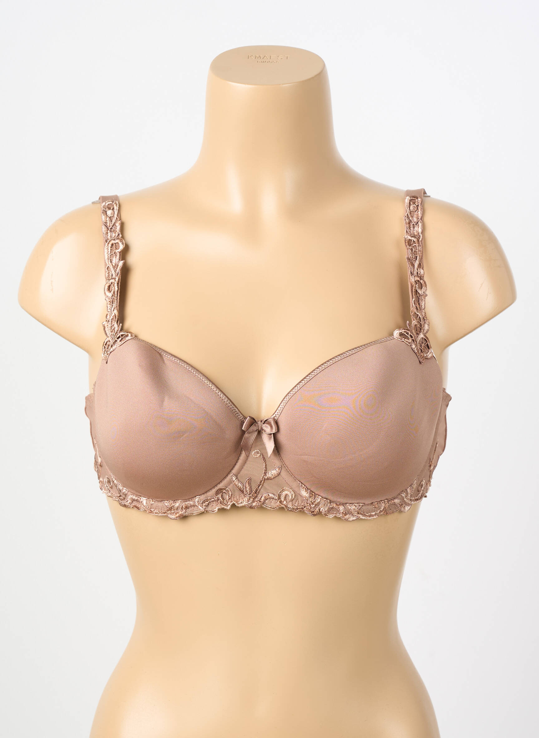 Soutien-gorge broderie haut soutien-gorge moulé marron SIMONE PERELE femme
