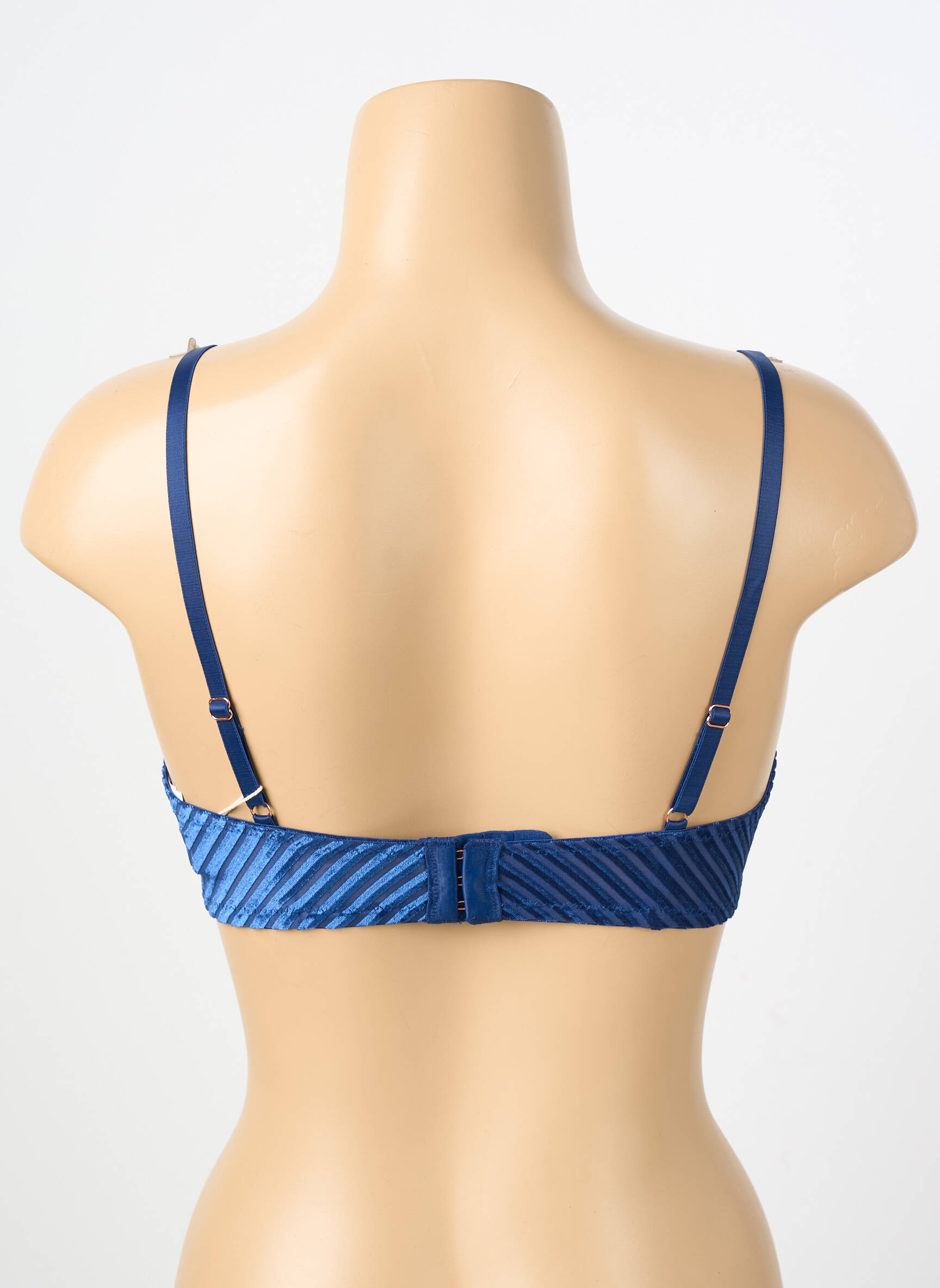 Soutien-gorge effet matière satinée haut soutien-gorge moulé bleu DORINA femme