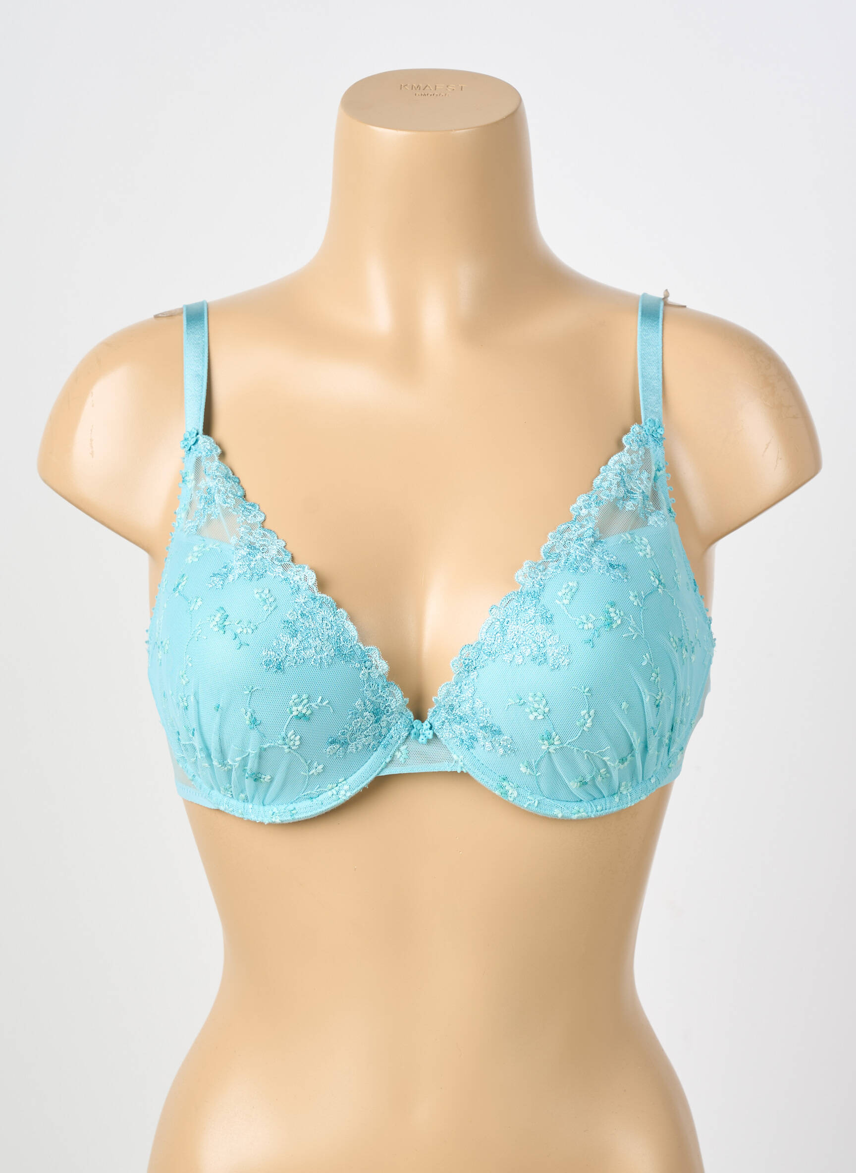 Soutien-gorge broderie haut soutien-gorge moulé bleu PASSIONATA femme