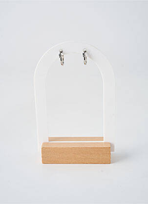 Boucles d’oreilles fermeture fermoir créole argent TATA GISELE femme