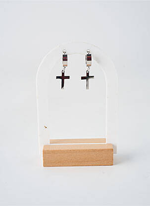 Boucles d’oreilles fermeture fermoir créole argent TATA GISELE femme