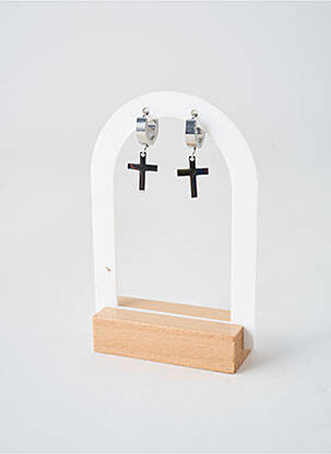 Boucles d’oreilles fermeture fermoir créole argent TATA GISELE femme