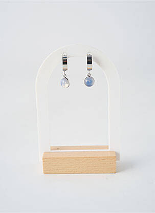 Boucles d’oreilles fermeture fermoir créole argent TATA GISELE femme