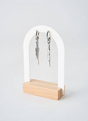 Boucles d’oreilles fermeture fermoir créole argent TATA GISELE femme