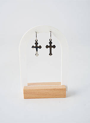 Boucles d’oreilles fermeture fermoir créole argent TATA GISELE femme