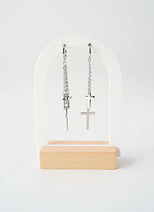 Boucles d’oreilles argent TATA GISELE homme