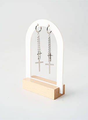 Boucles d’oreilles argent TATA GISELE homme
