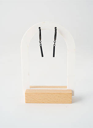 Boucles d’oreilles noir TATA GISELE homme