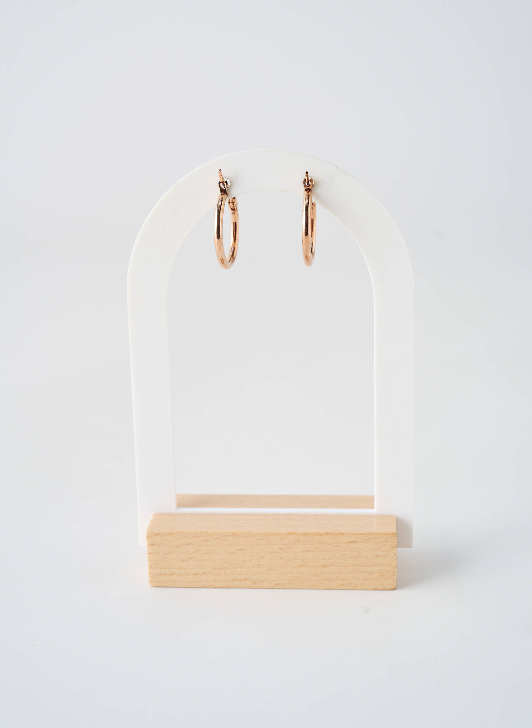 Boucles d’oreilles fermeture fermoir créole rose TATA GISELE femme