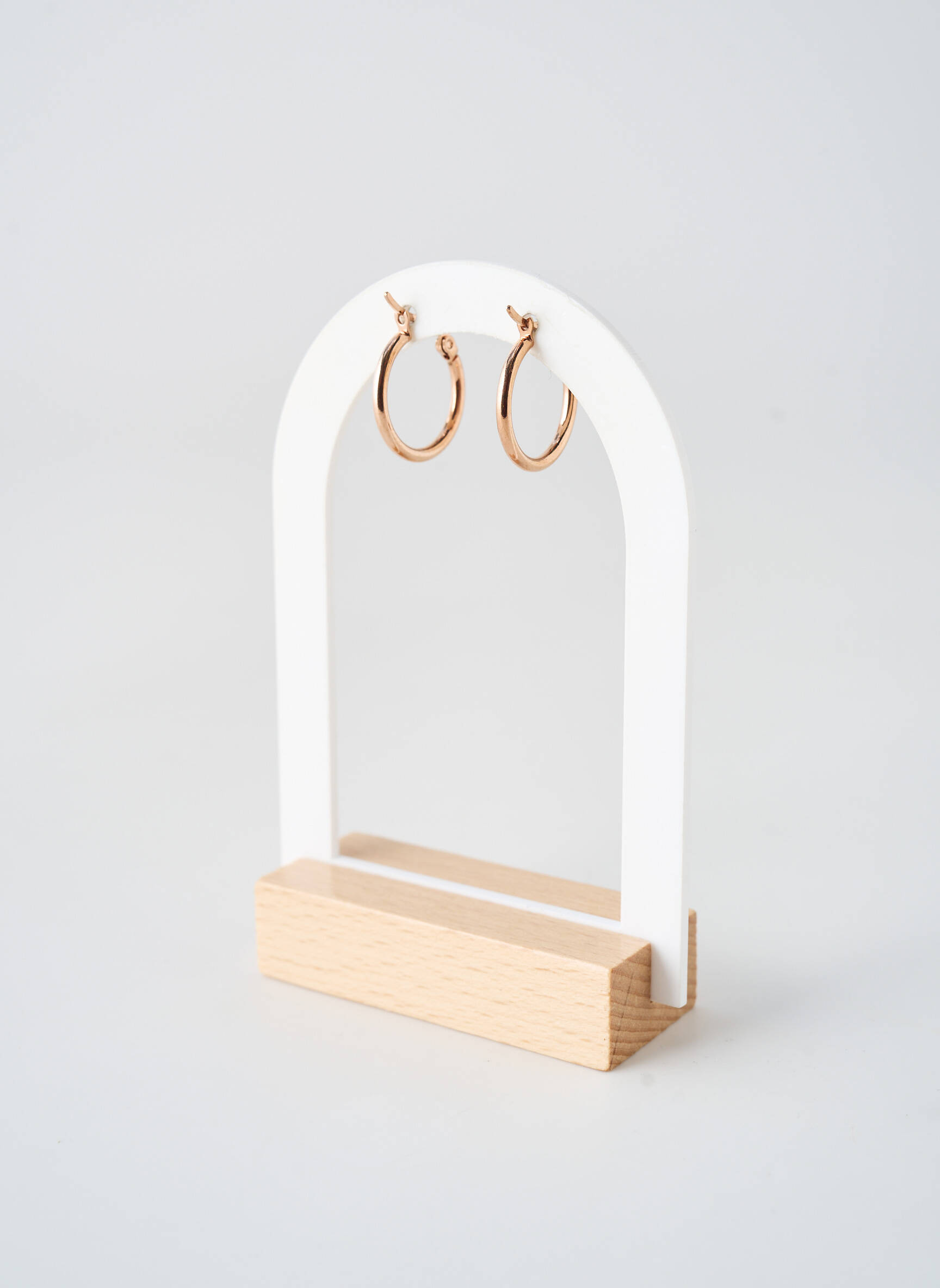 Boucles d’oreilles fermeture fermoir créole rose TATA GISELE femme