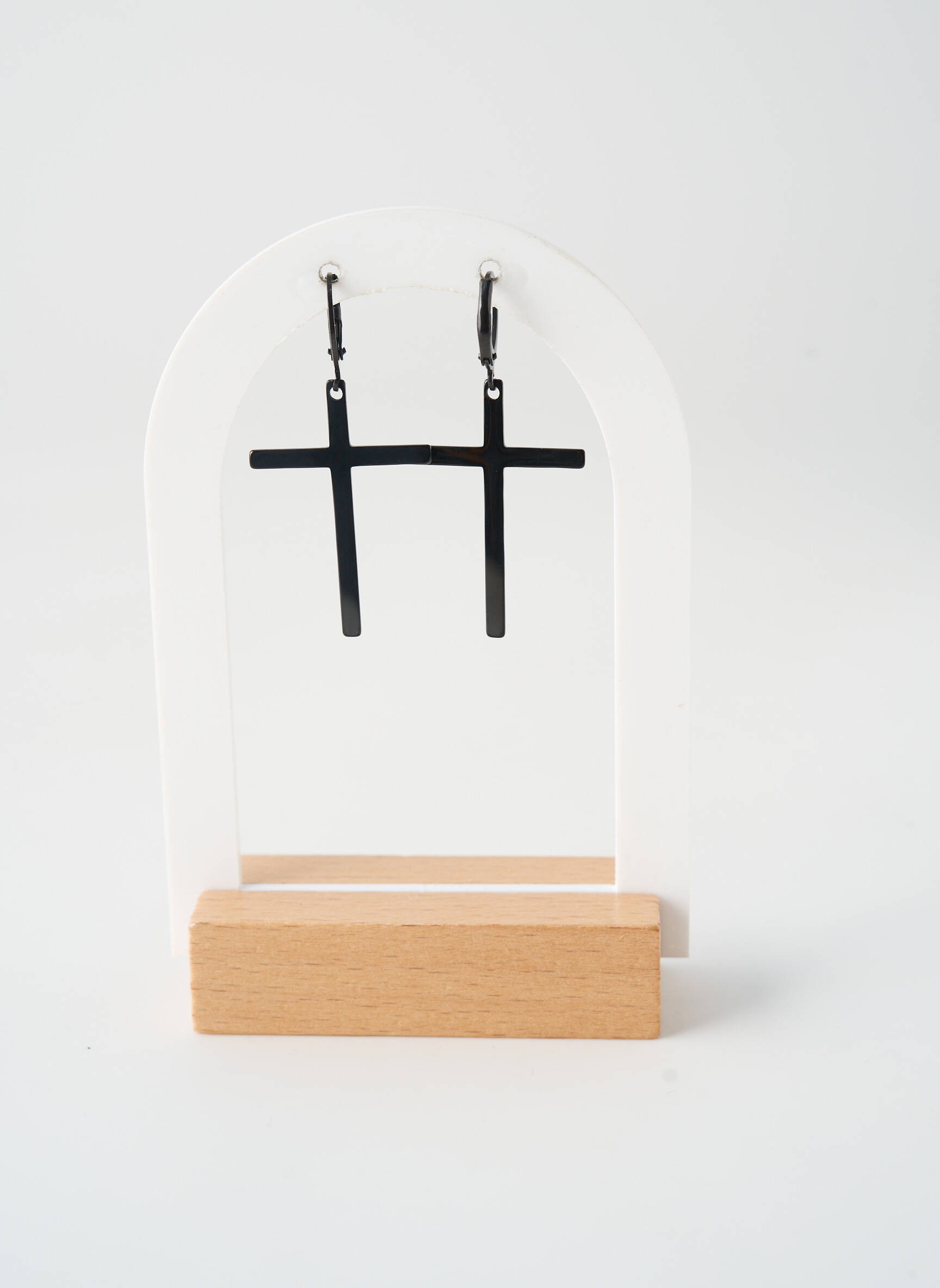 Boucles d’oreilles noir TATA GISELE homme