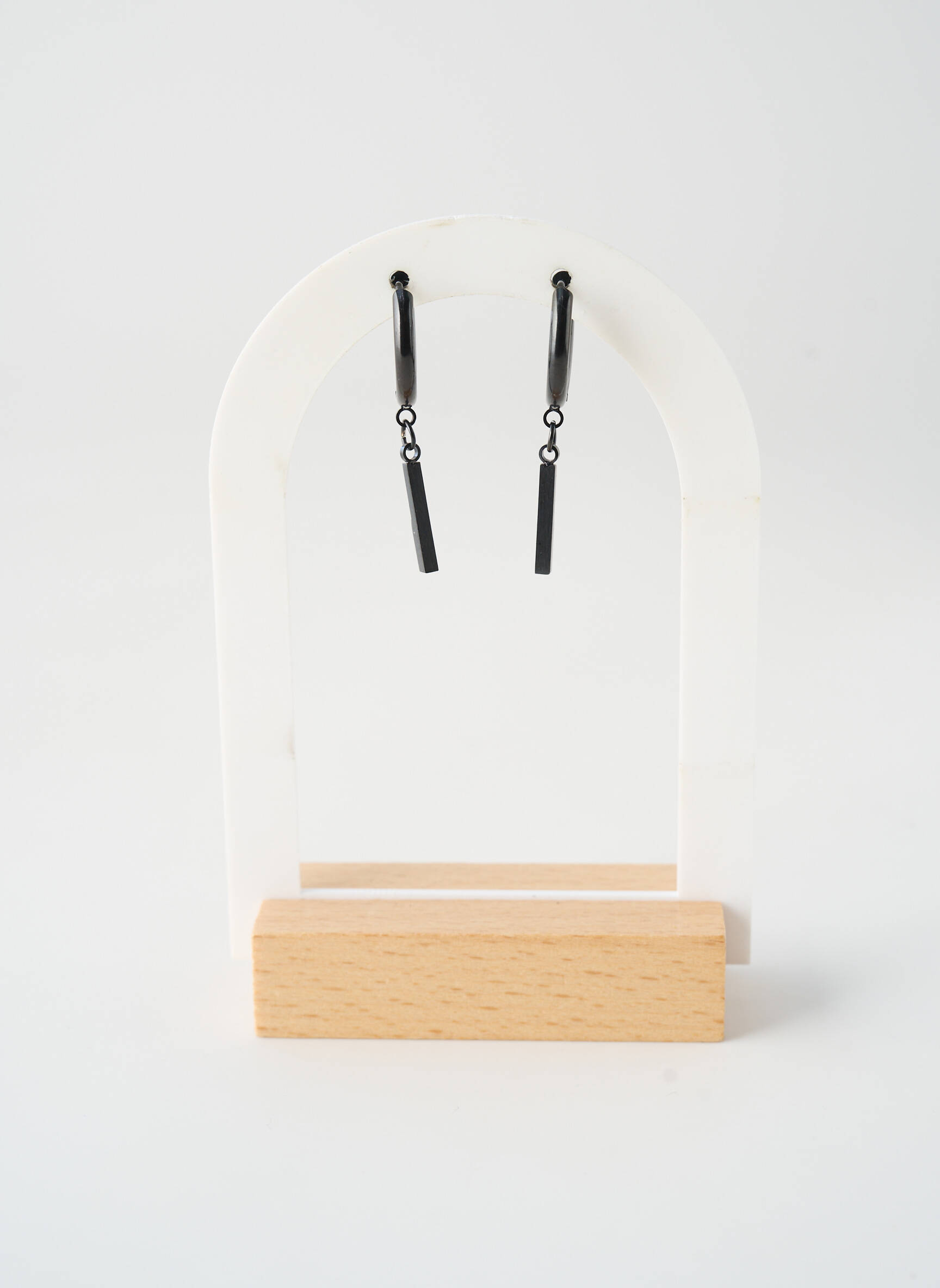 Boucles d’oreilles noir TATA GISELE homme