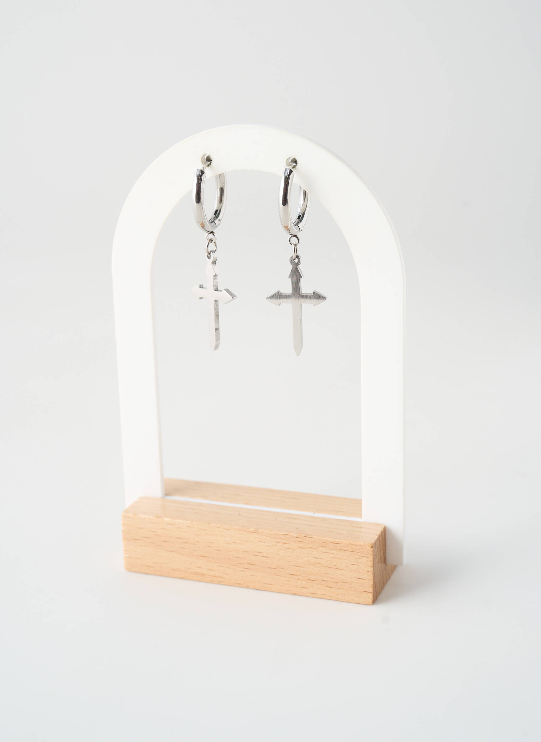 Boucles d’oreilles fermeture fermoir créole argent TATA GISELE femme
