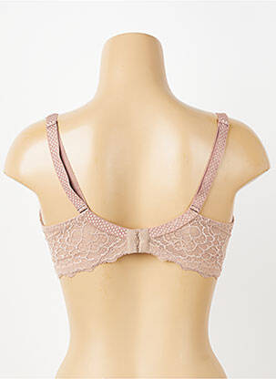 Soutien-gorge effet matière satinée haut soutien-gorge moulé rose SIMONE PERELE femme