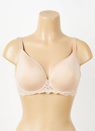 Soutien-gorge effet matière satinée haut soutien-gorge moulé rose SIMONE PERELE femme