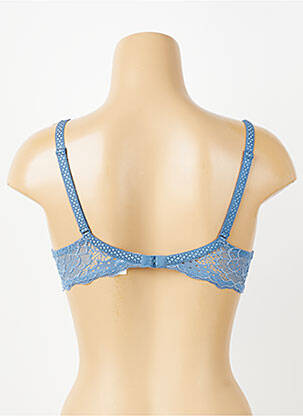 Soutien-gorge effet matière satinée haut soutien-gorge moulé bleu SIMONE PERELE femme