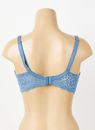 Soutien-gorge effet matière satinée haut soutien-gorge moulé bleu SIMONE PERELE femme
