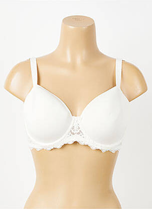 Soutien-gorge effet matière satinée haut soutien-gorge moulé beige SIMONE PERELE femme