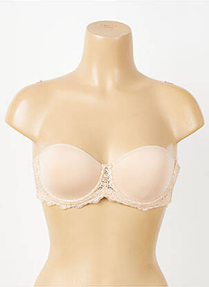 Soutien-gorge effet matière satinée haut soutien-gorge moulé rose SIMONE PERELE femme