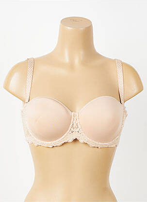 Soutien-gorge effet matière satinée haut soutien-gorge moulé rose SIMONE PERELE femme