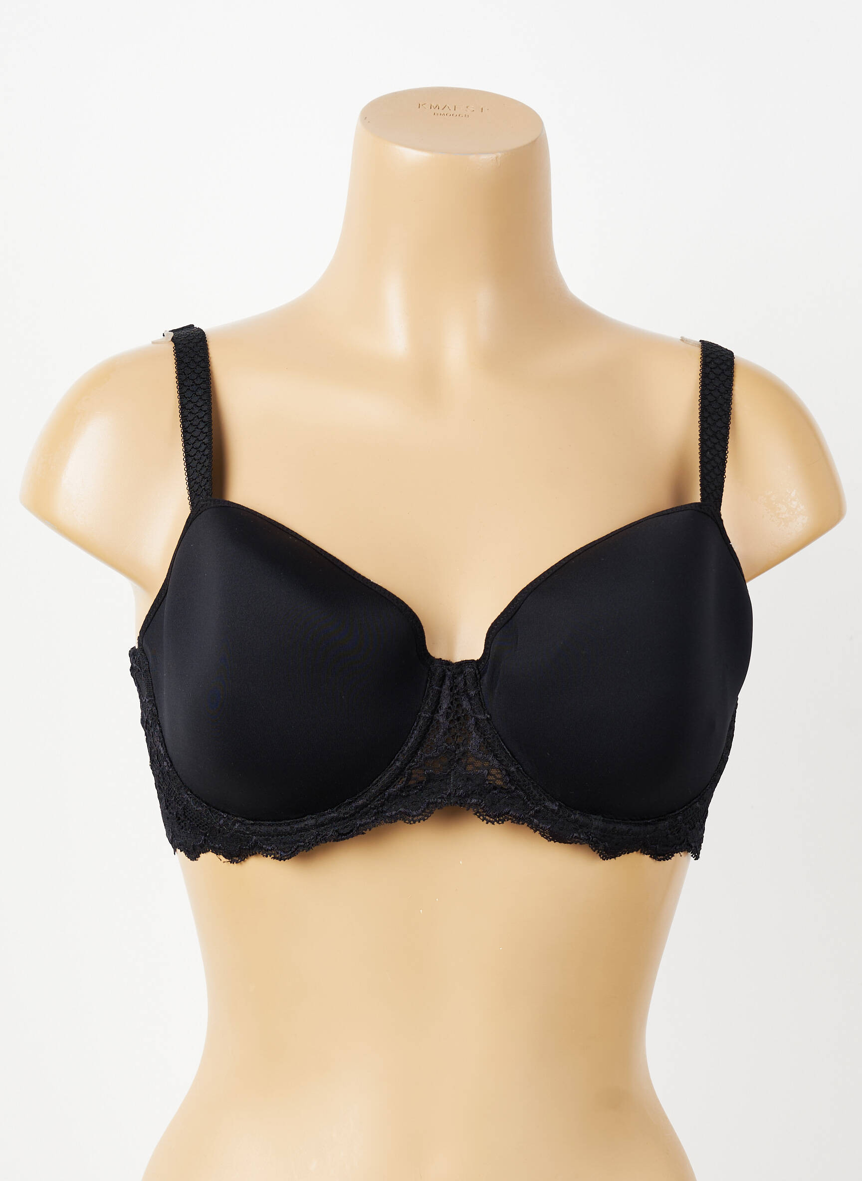 Soutien-gorge effet matière satinée haut soutien-gorge moulé noir SIMONE PERELE femme