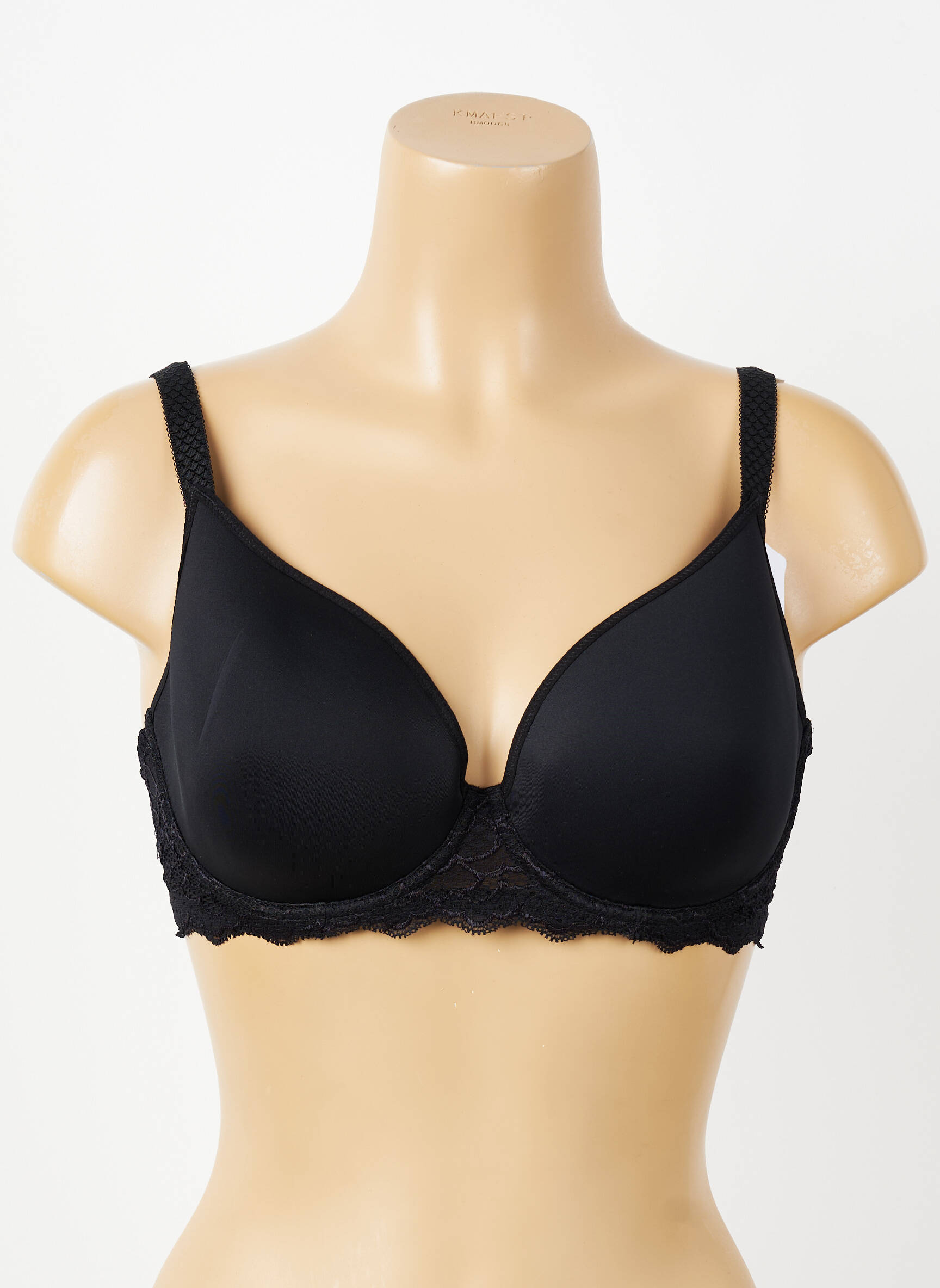 Soutien-gorge effet matière satinée haut soutien-gorge moulé noir SIMONE PERELE femme
