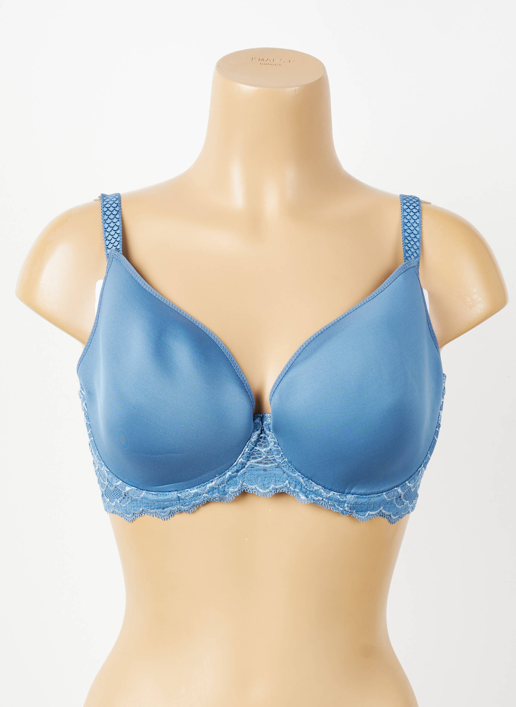 Soutien-gorge effet matière satinée haut soutien-gorge moulé bleu SIMONE PERELE femme