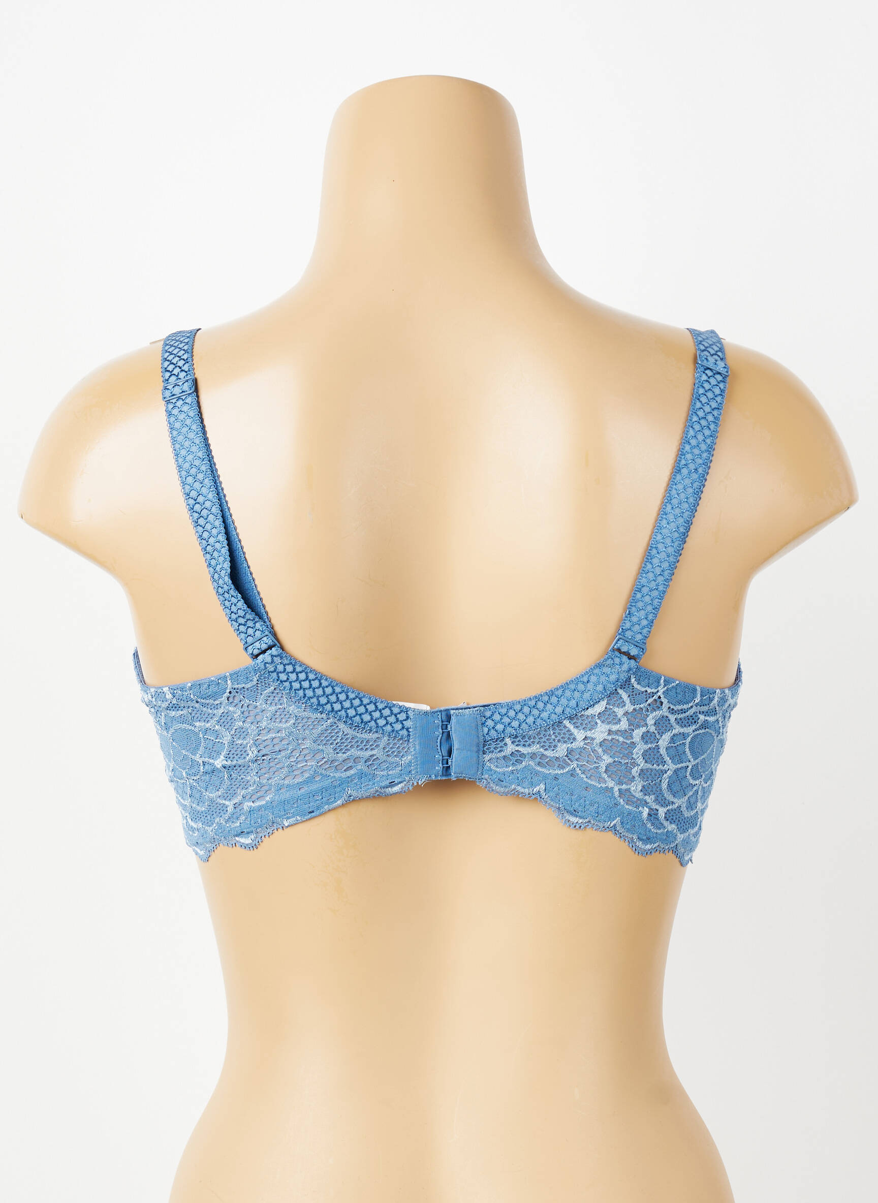 Soutien-gorge effet matière satinée haut soutien-gorge moulé bleu SIMONE PERELE femme